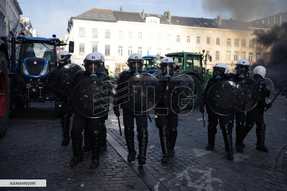 Farmers protest to denounce the reforms of the Common Agricultural Policy - Brussels