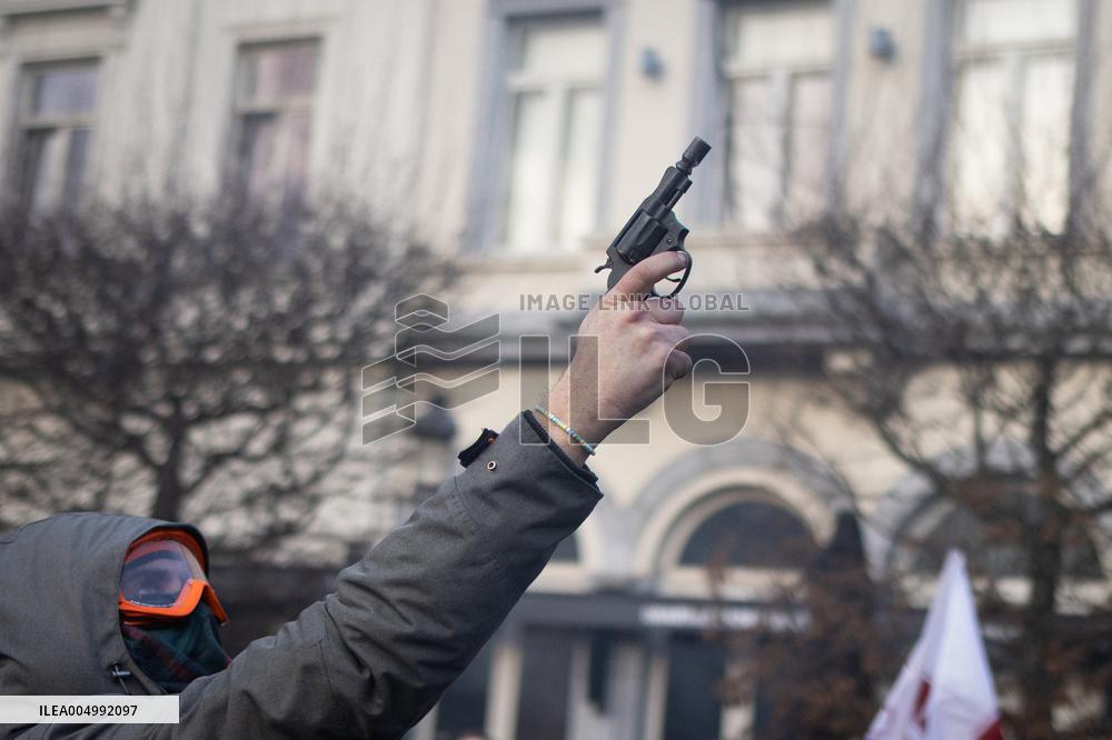 Farmers protest to denounce the reforms of the Common Agricultural Policy - Brussels