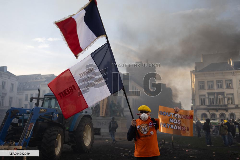 Farmers protest to denounce the reforms of the Common Agricultural Policy - Brussels
