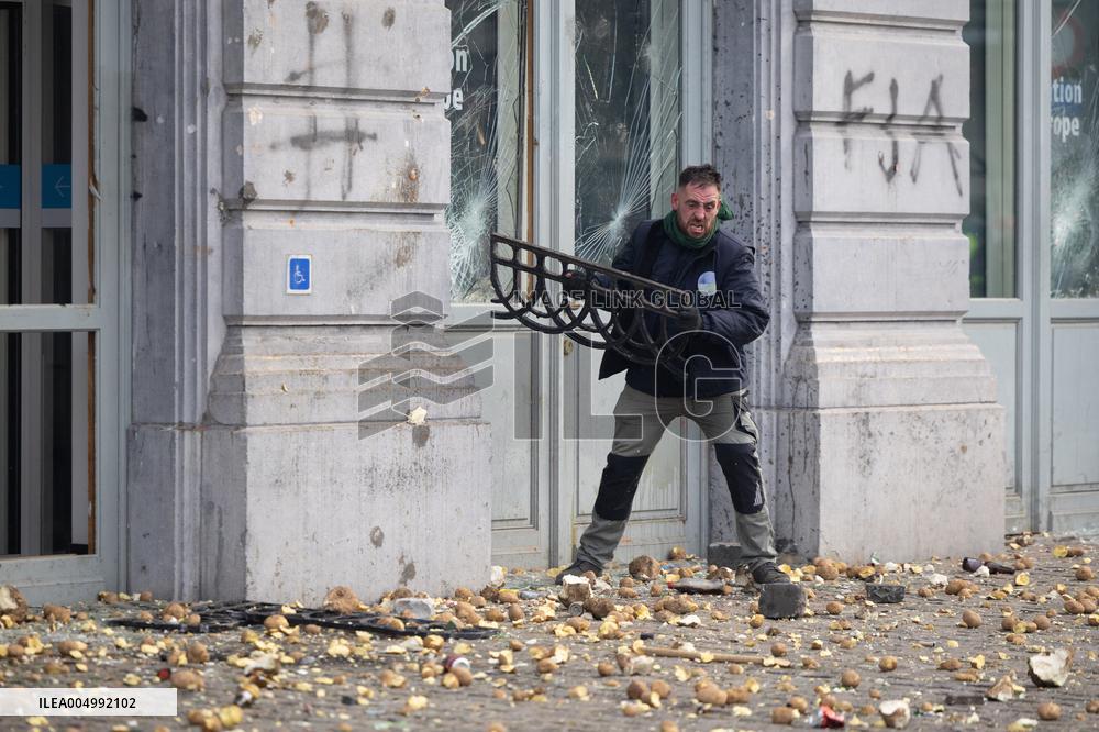 Farmers protest to denounce the reforms of the Common Agricultural Policy - Brussels