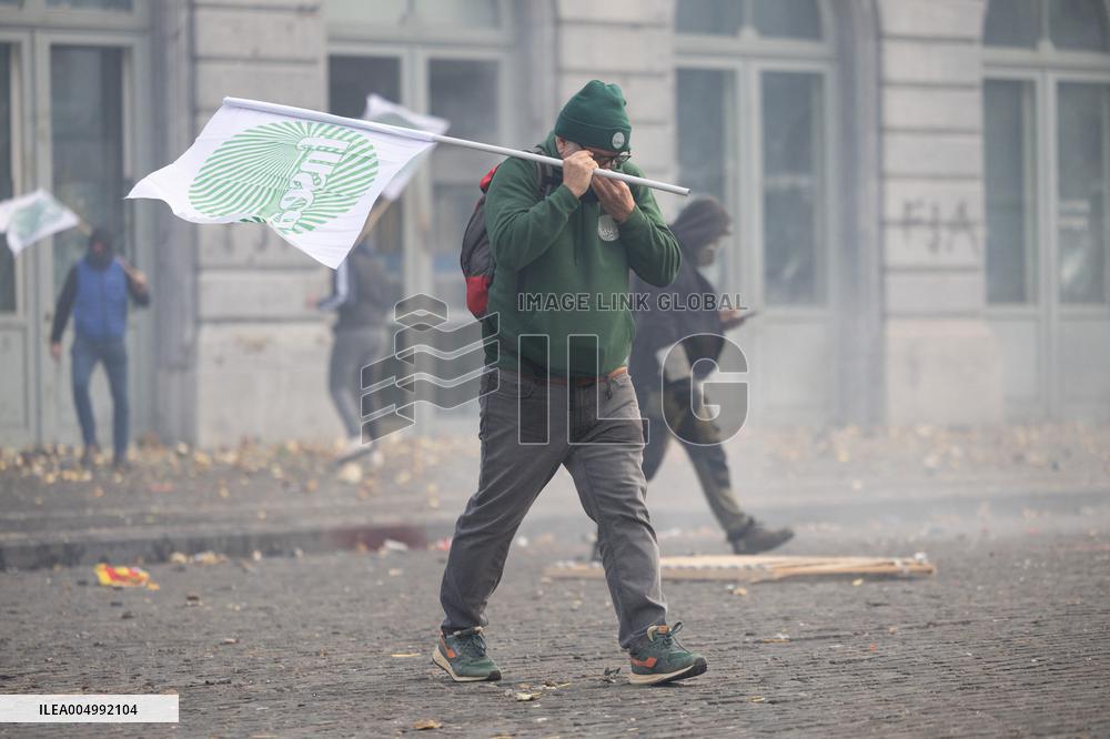 Farmers protest to denounce the reforms of the Common Agricultural Policy - Brussels