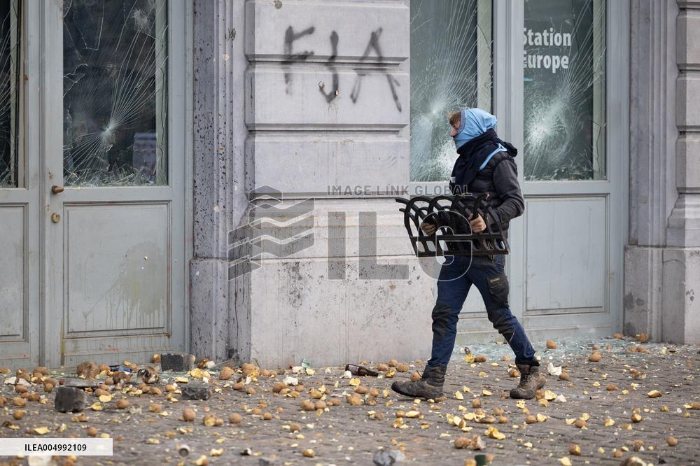 Farmers protest to denounce the reforms of the Common Agricultural Policy - Brussels