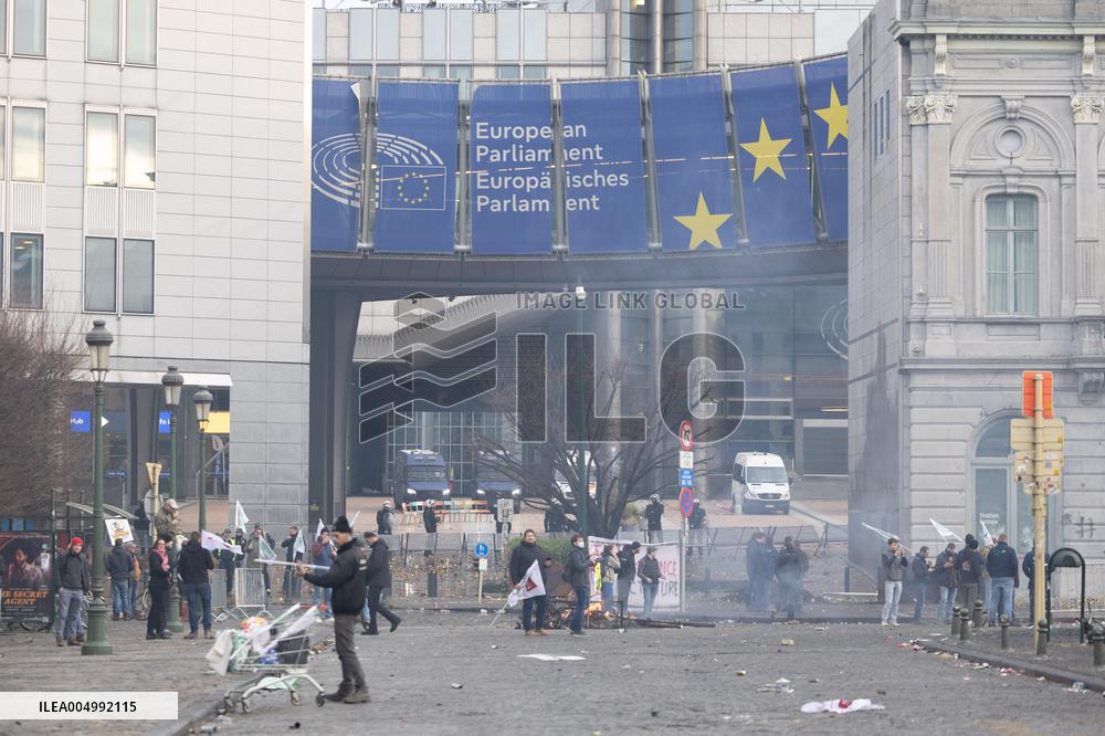 Farmers protest to denounce the reforms of the Common Agricultural Policy - Brussels