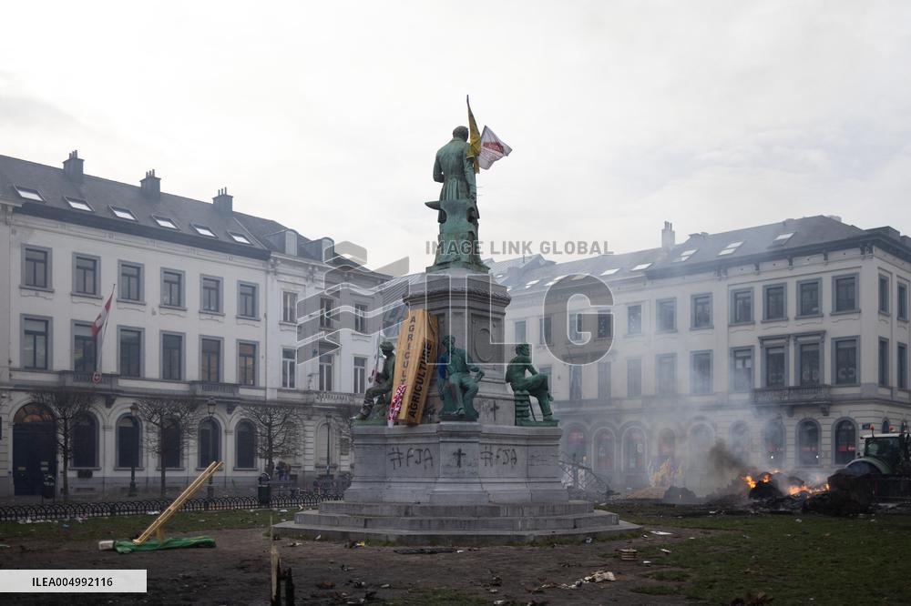 Farmers protest to denounce the reforms of the Common Agricultural Policy - Brussels