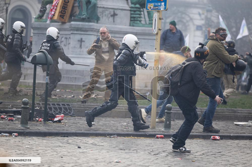 Farmers protest to denounce the reforms of the Common Agricultural Policy - Brussels