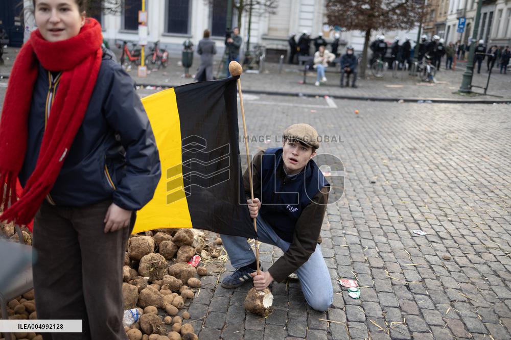 Farmers protest to denounce the reforms of the Common Agricultural Policy - Brussels