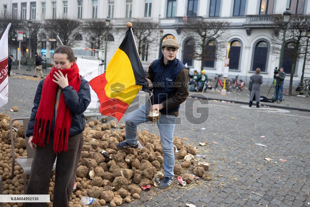 Farmers protest to denounce the reforms of the Common Agricultural Policy - Brussels