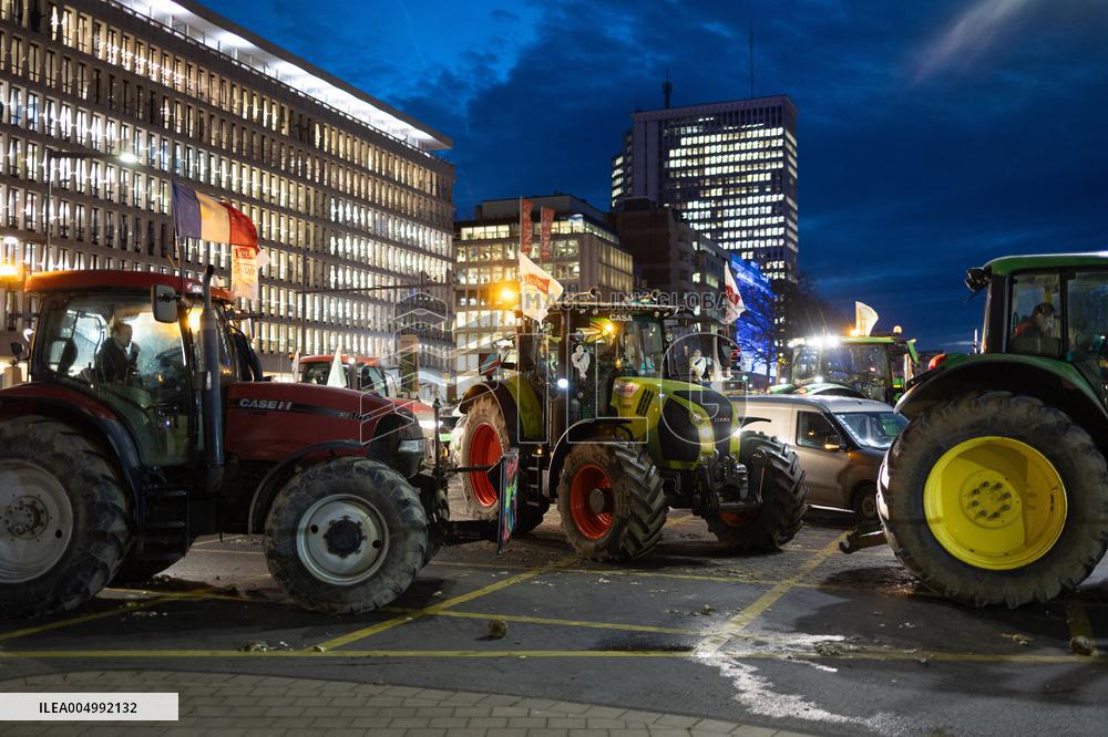 Farmers protest to denounce the reforms of the Common Agricultural Policy - Brussels