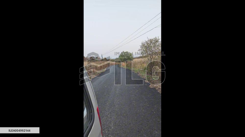 China: Wild Siberian Tiger Appears on Rural Road in Jilin
