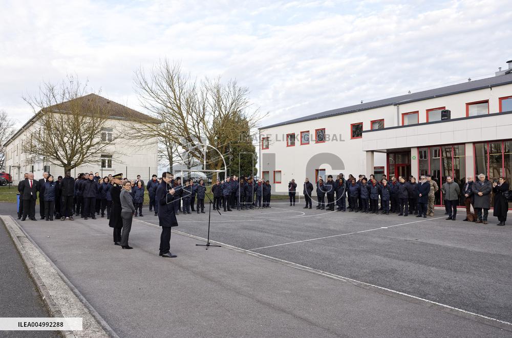 Jean-Pierre Farandou Visits To EPIDE - Margny-les-Compiegne