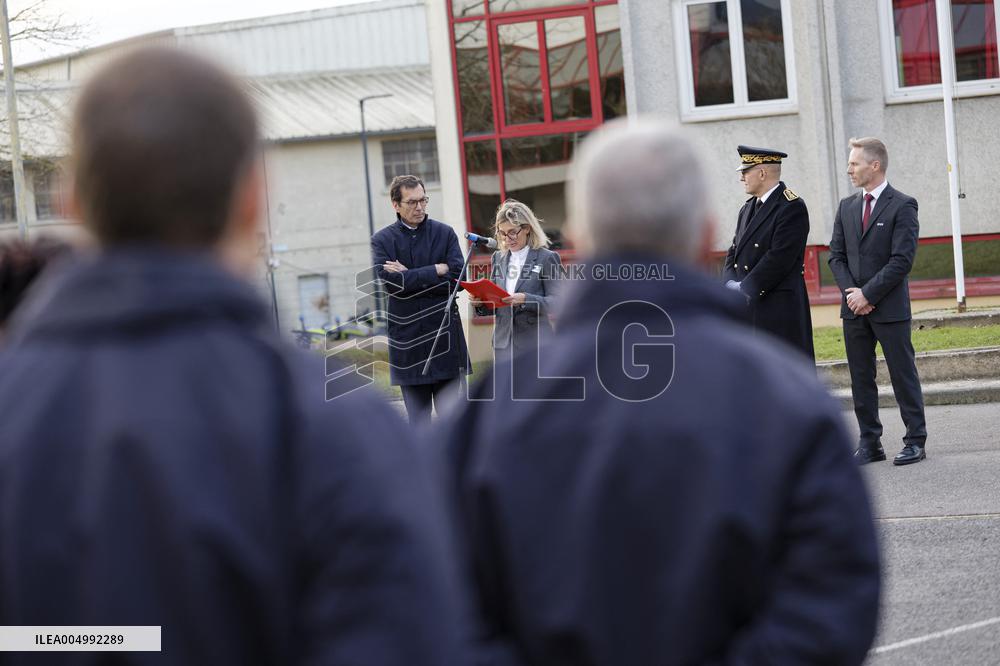 Jean-Pierre Farandou Visits To EPIDE - Margny-les-Compiegne