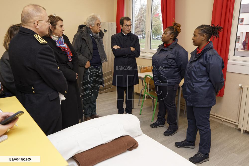 Jean-Pierre Farandou Visits To EPIDE - Margny-les-Compiegne