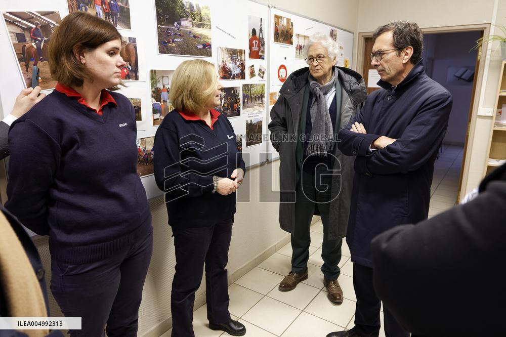 Jean-Pierre Farandou Visits To EPIDE - Margny-les-Compiegne