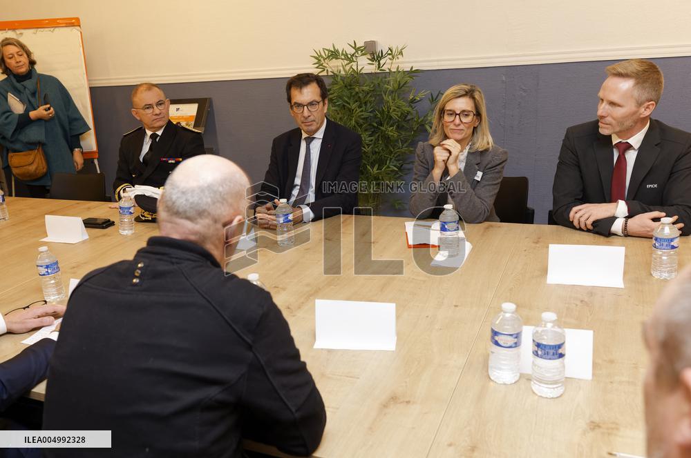 Jean-Pierre Farandou Visits To EPIDE - Margny-les-Compiegne