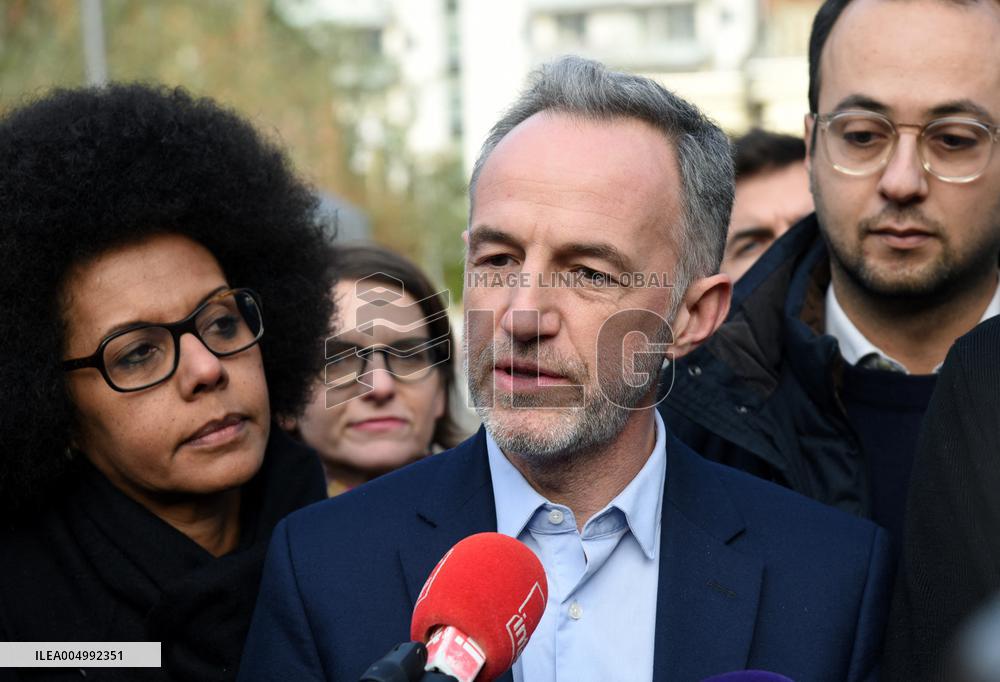 Emmanuel Gregoire Rally Of The Left-Wing Coalition - Paris