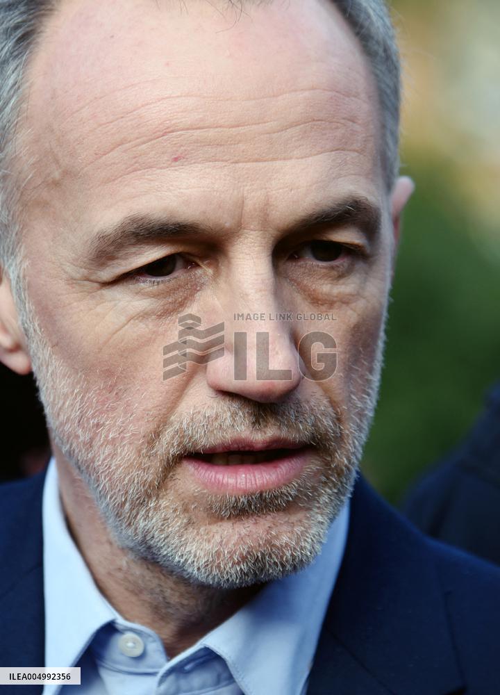 Emmanuel Gregoire Rally Of The Left-Wing Coalition - Paris