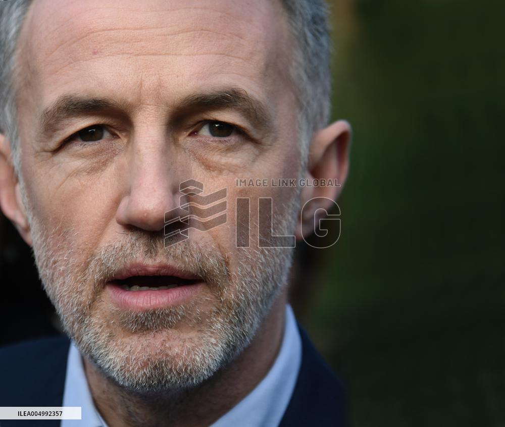 Emmanuel Gregoire Rally Of The Left-Wing Coalition - Paris