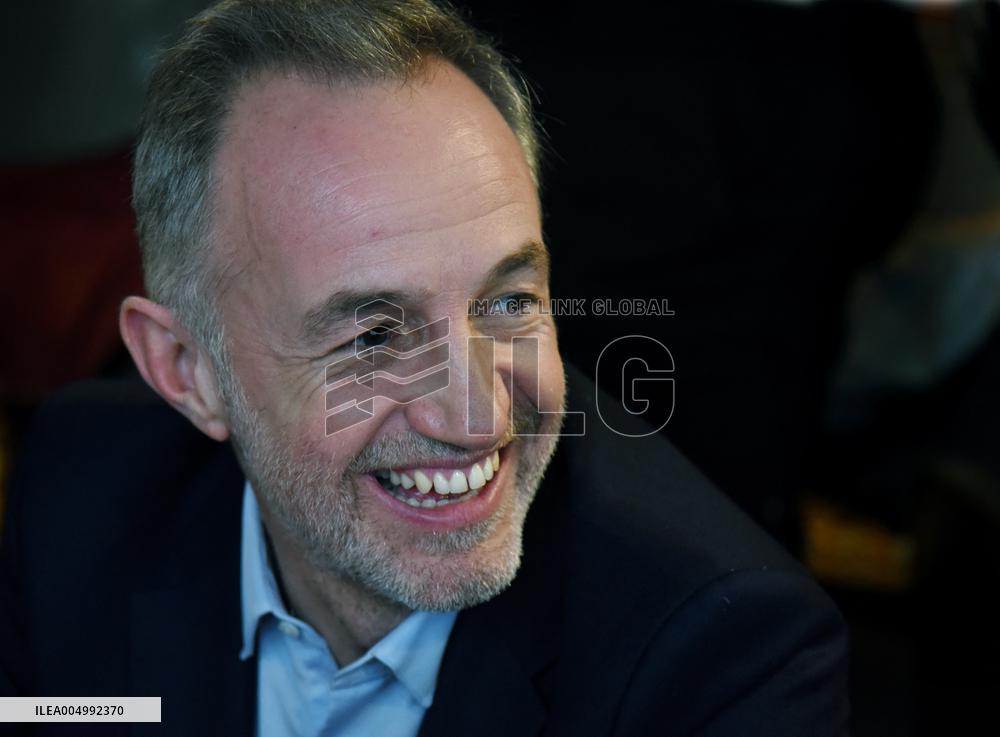 Emmanuel Gregoire Rally Of The Left-Wing Coalition - Paris