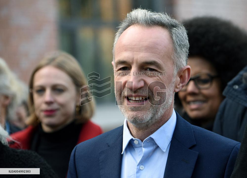 Emmanuel Gregoire Rally Of The Left-Wing Coalition - Paris