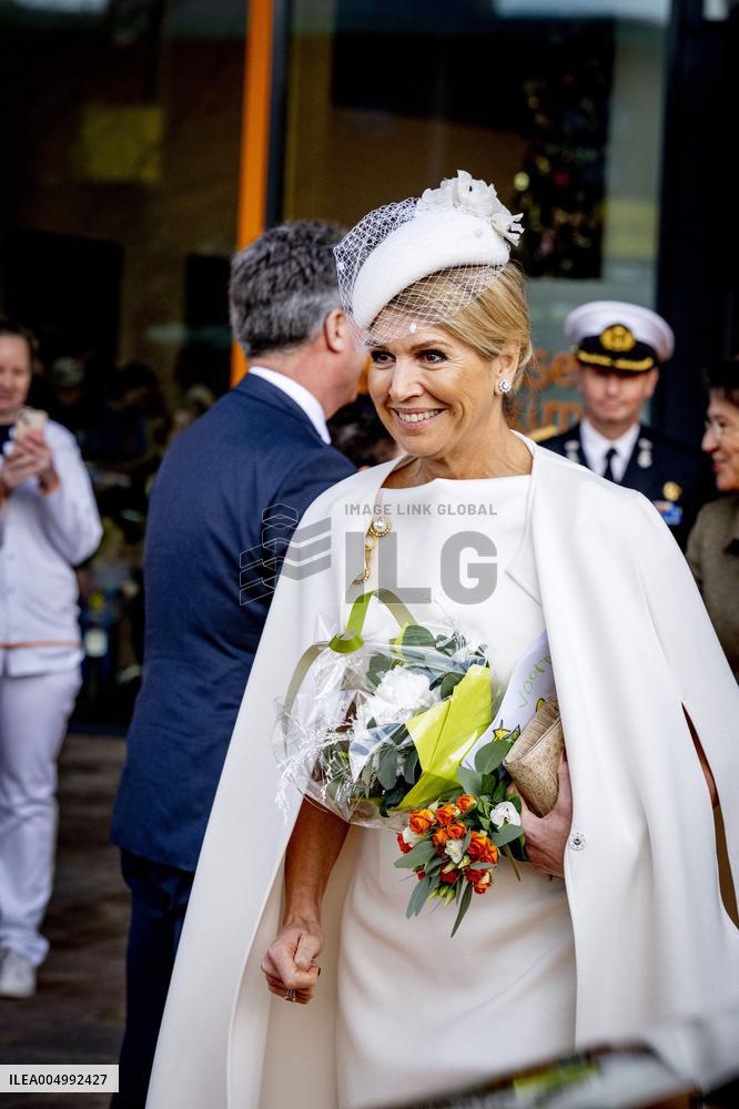 Queen Maxima At Signing Partnership - Utrecht