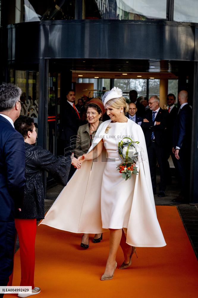 Queen Maxima At Signing Partnership - Utrecht