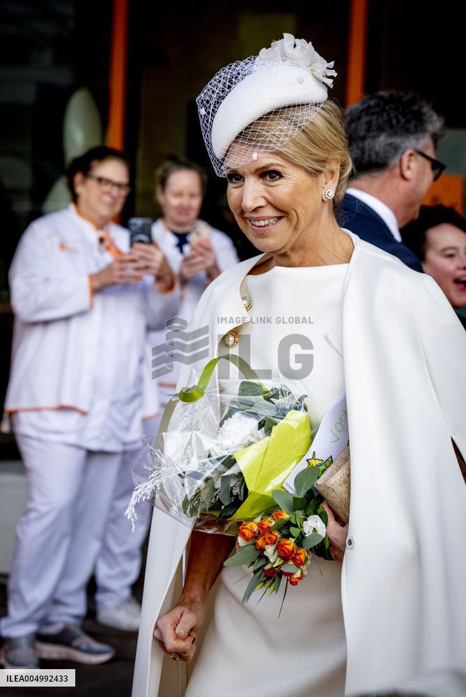 Queen Maxima At Signing Partnership - Utrecht