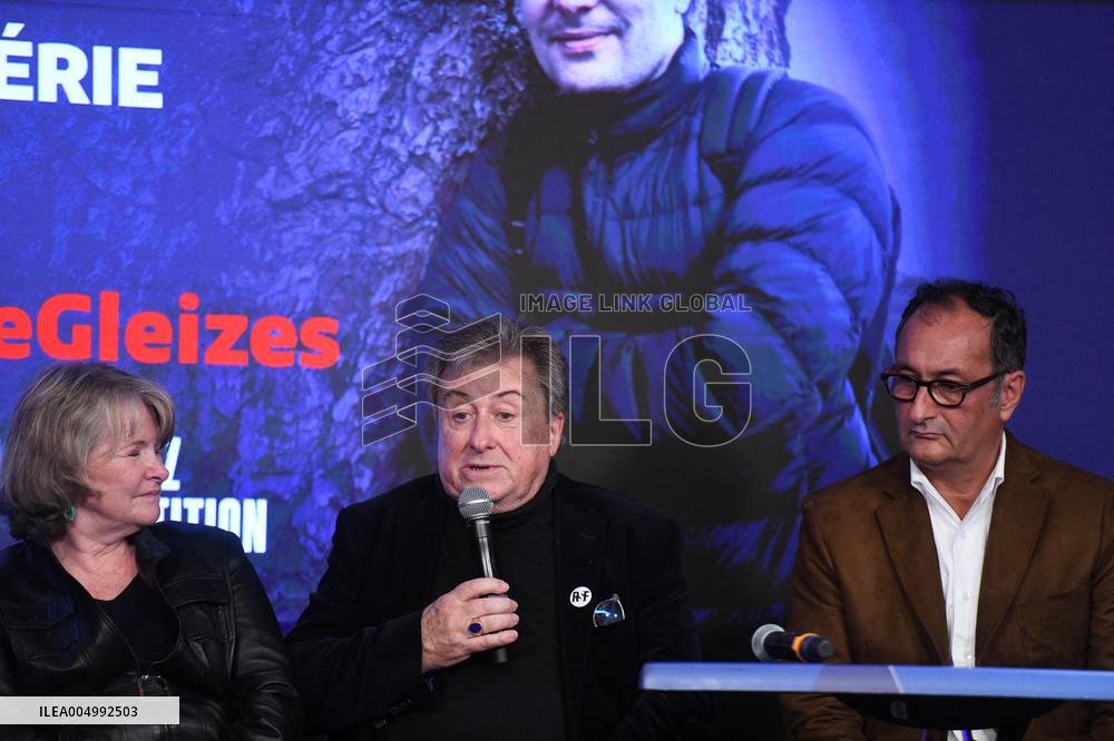 Press Conference Held for Christophe Gleizes - Paris