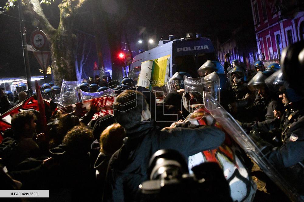 Police Clearance of Askatasuna Community Center - Turin