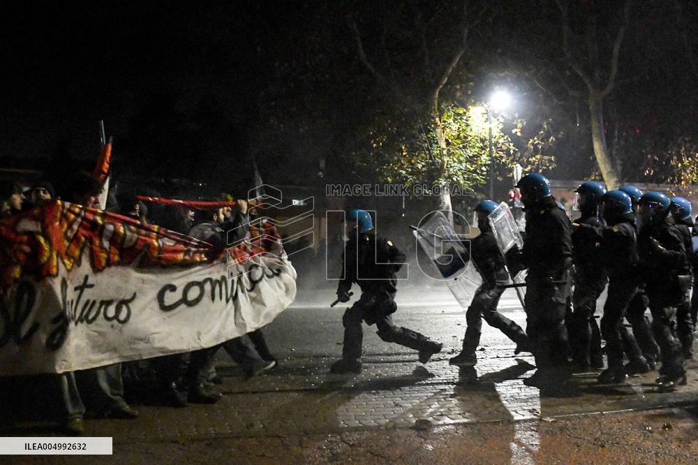 Police Clearance of Askatasuna Community Center - Turin