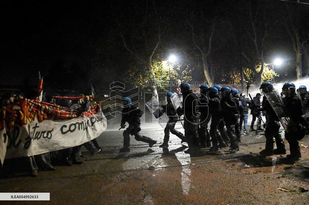 Police Clearance of Askatasuna Community Center - Turin