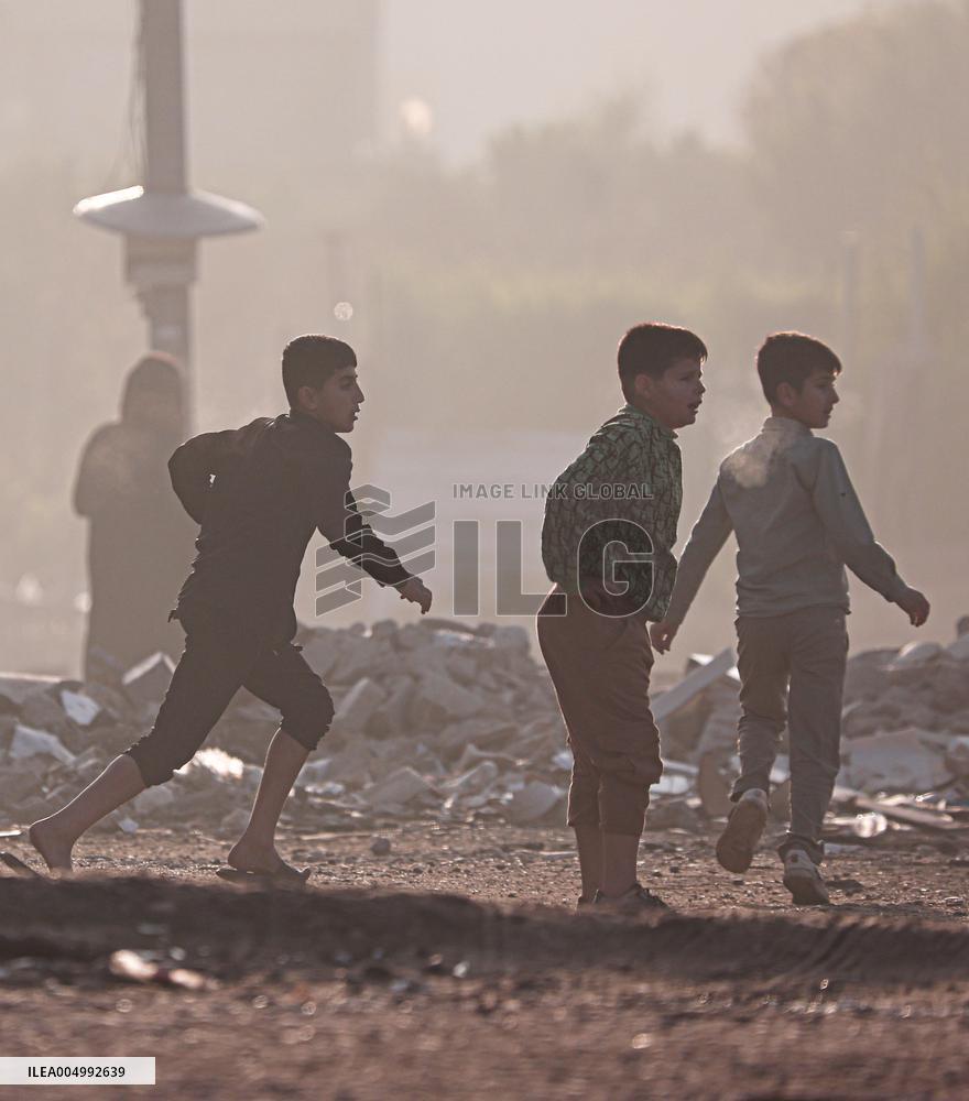 The Warmth Of Play In Erbil s Cold And Fog