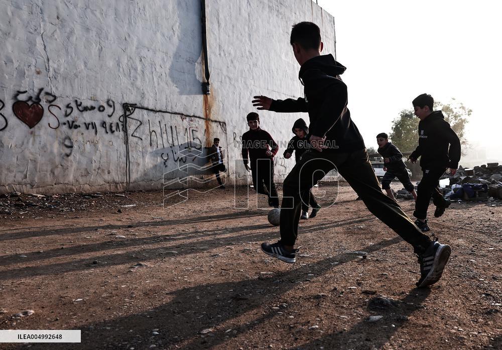 The Warmth Of Play In Erbil s Cold And Fog