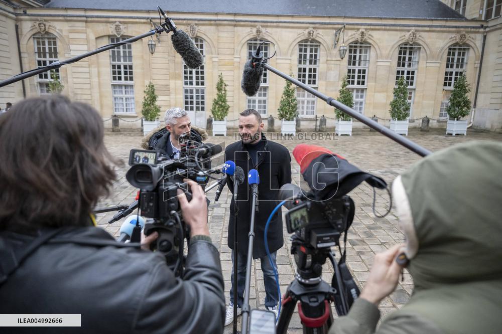 Agricultural Unions Meet French Prime Minister - Paris