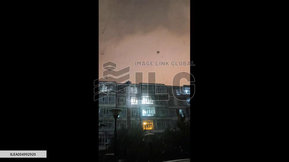 China: Heavy Snow Creates Dreamlike Night Scene in Heilongjiang