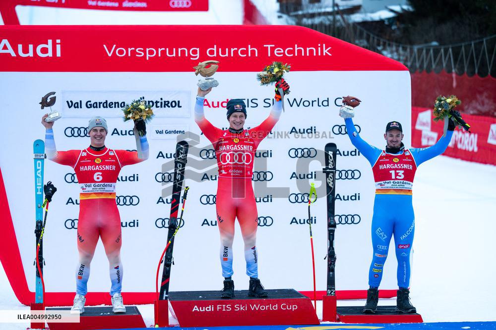 Audi FIS Ski World Cup - Men's Downhill - Podium