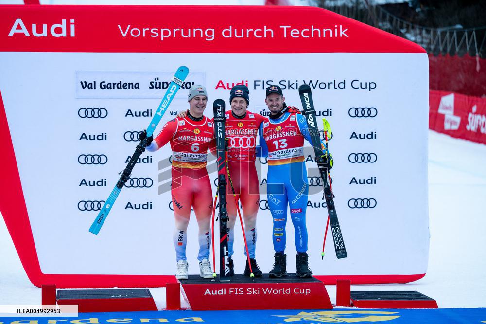 Audi FIS Ski World Cup - Men's Downhill - Podium
