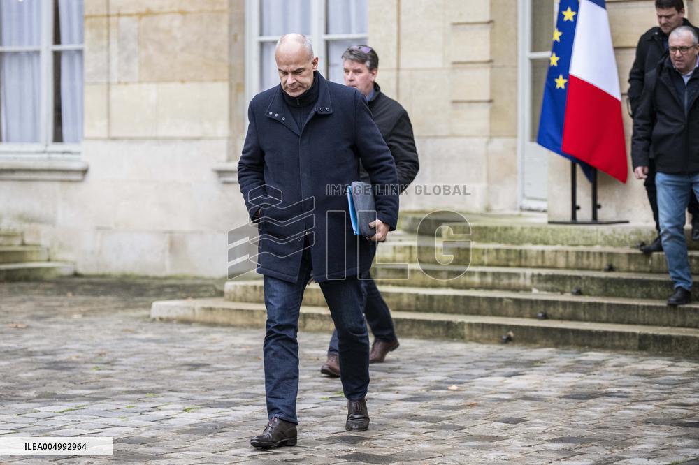 FNSEA President Arnaud Rousseau at the Hotel Matignon - Paris