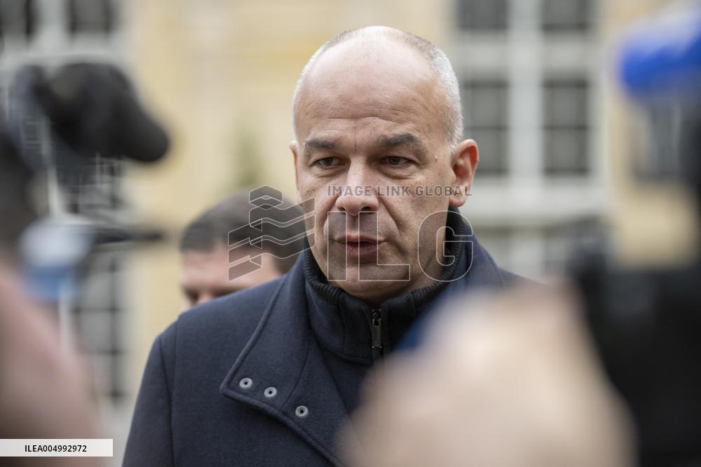 FNSEA President Arnaud Rousseau at the Hotel Matignon - Paris