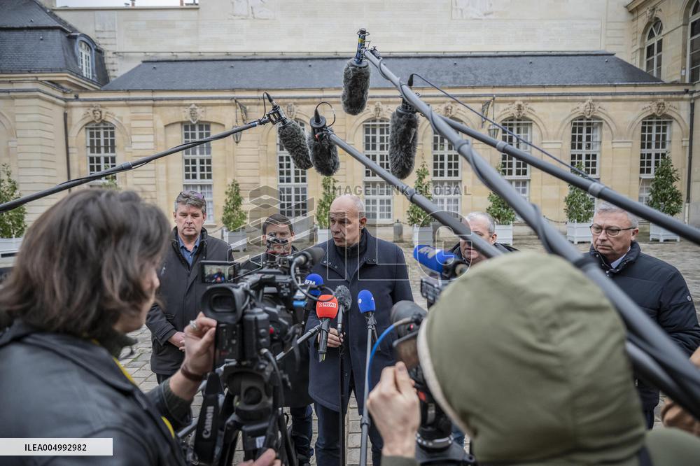 FNSEA President Arnaud Rousseau at the Hotel Matignon - Paris