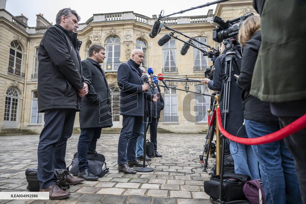 FNSEA President Arnaud Rousseau at the Hotel Matignon - Paris