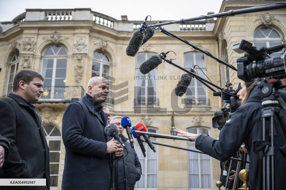 FNSEA President Arnaud Rousseau at the Hotel Matignon - Paris