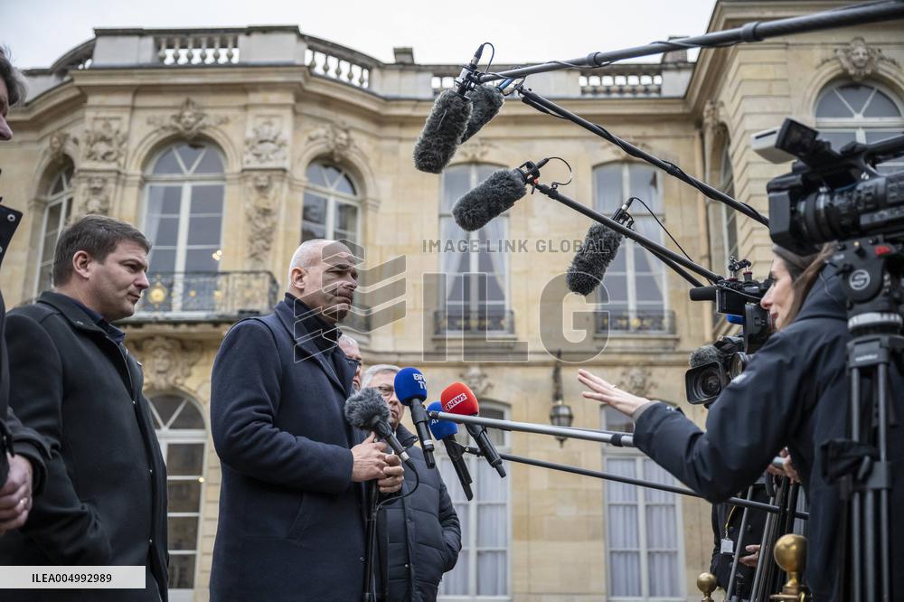 FNSEA President Arnaud Rousseau at the Hotel Matignon - Paris