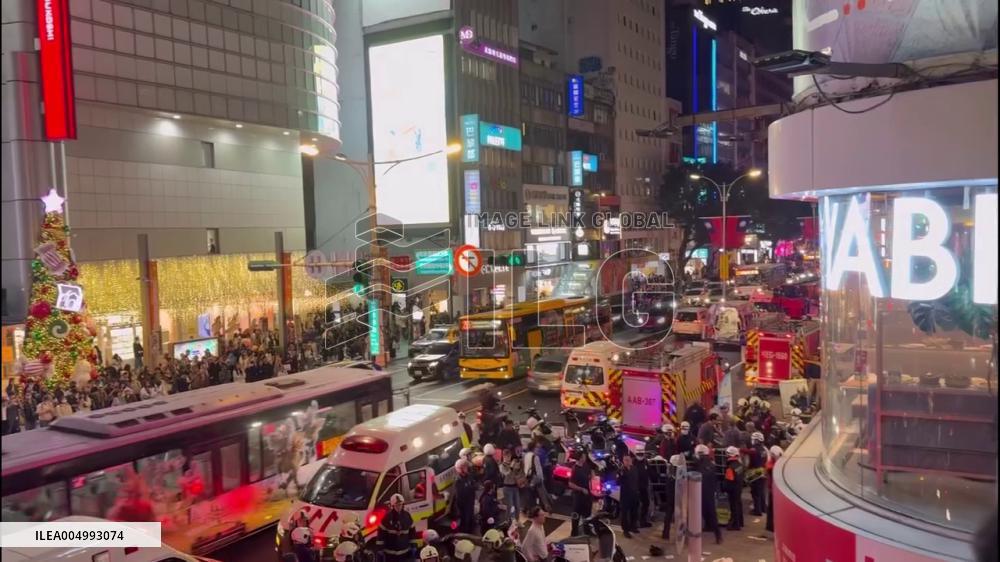 Taiwan: Knife Attack and Smoke Grenades Reported Near MRT Stations in Taipei 2