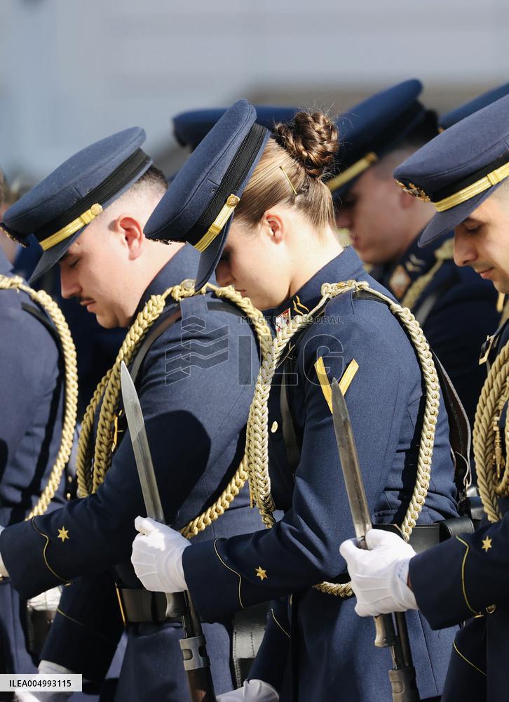 Princess Leonor Piloting A Plane - San Javier
