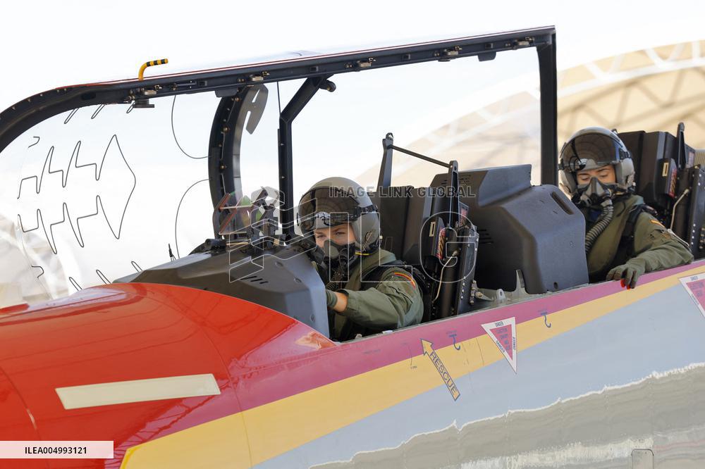 Princess Leonor Piloting A Plane - San Javier