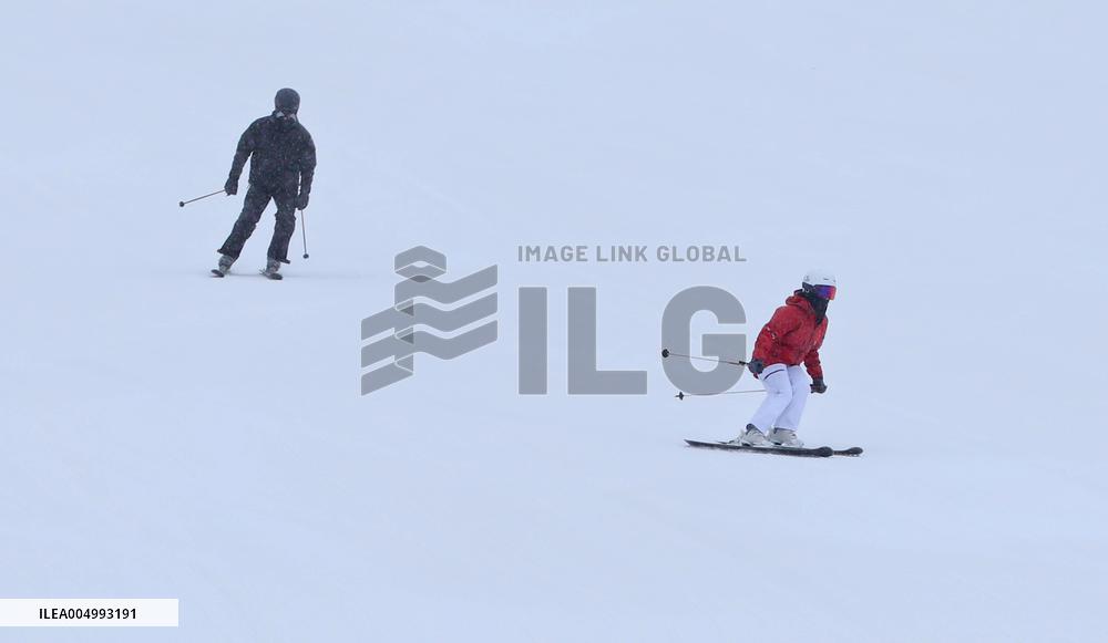 Qilian Mountain Ski Resort in Kangle Grassland