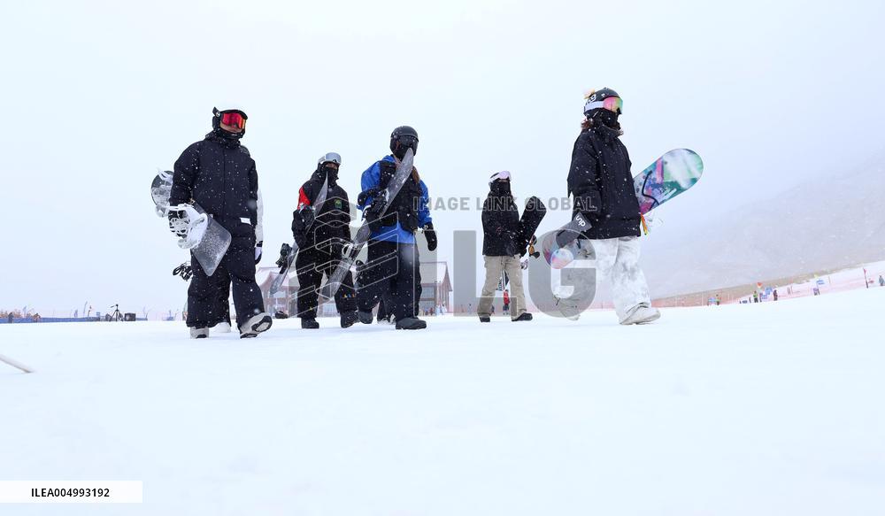 Qilian Mountain Ski Resort in Kangle Grassland