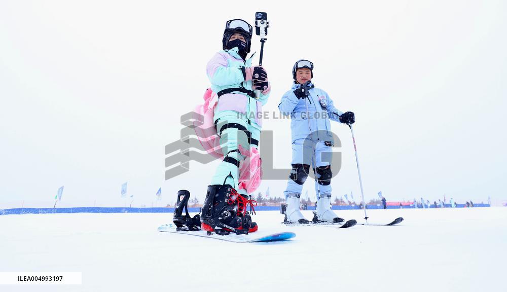 Qilian Mountain Ski Resort in Kangle Grassland