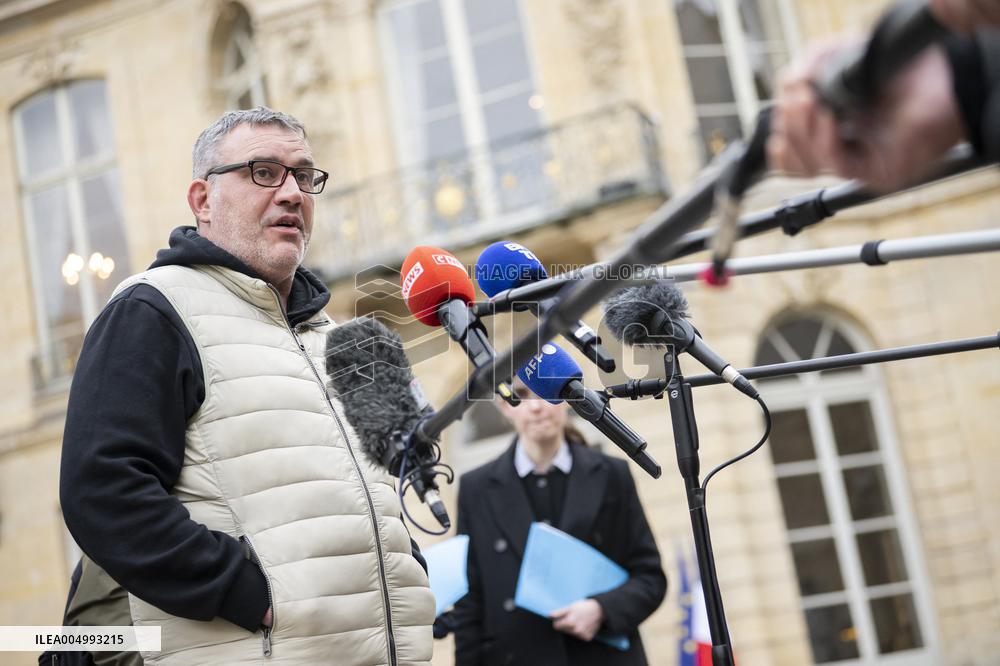 Rural Coordination President at the Hotel Matignon - Paris