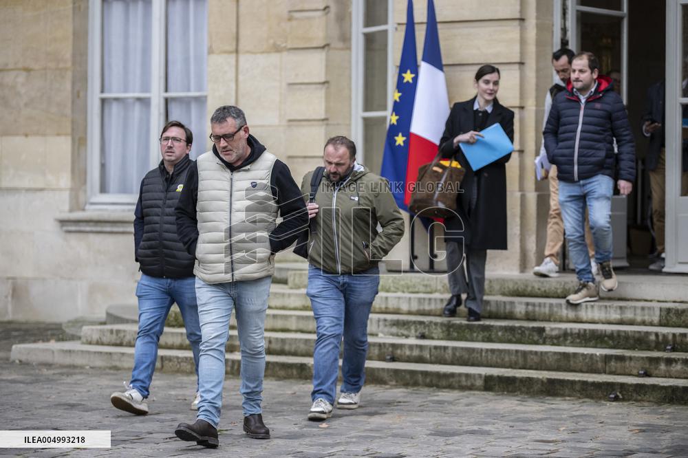 Rural Coordination President at the Hotel Matignon - Paris